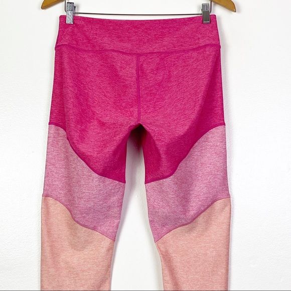 OUTDOOR VOICES Women's Springs Leggings 7/8 Flamingo Rose Clay Pink Tri Tone L - Picture 7 of 9